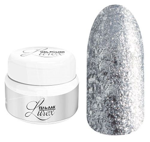 Гель-лак Lurex Runail, 5г. (платина) Гель-лак Lurex Runail, 5г. (платина)